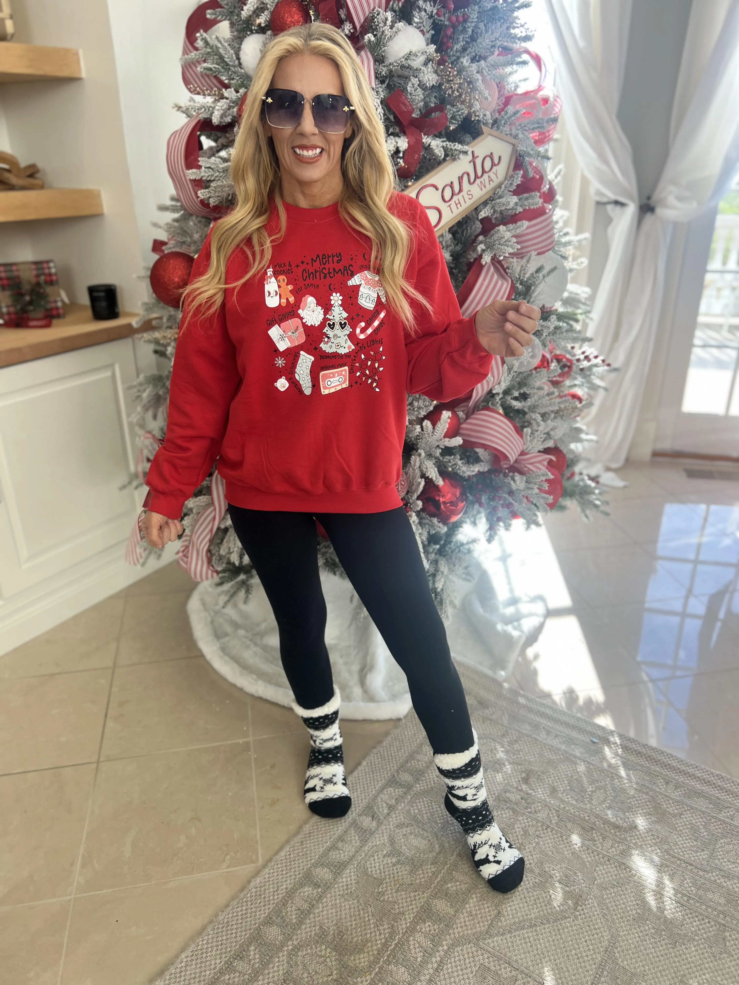 A Few of My Favorite Christmas Things Crewneck Sweatshirt**