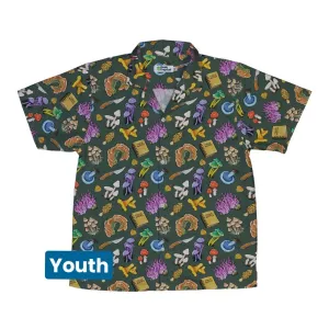 Anime Mushrooms Youth Hawaiian Shirt