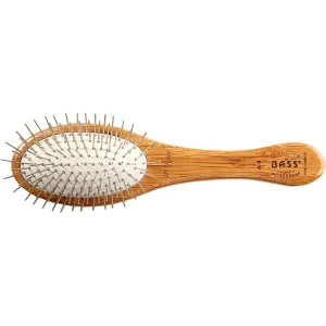 Bass Brushes Style & Detangle Alloy Pin Oval Brush For Dogs