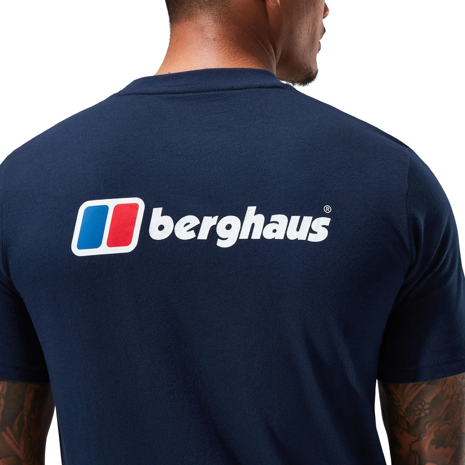 Berghaus Mens Organic Front & Back Logo Cotton T-Shirt