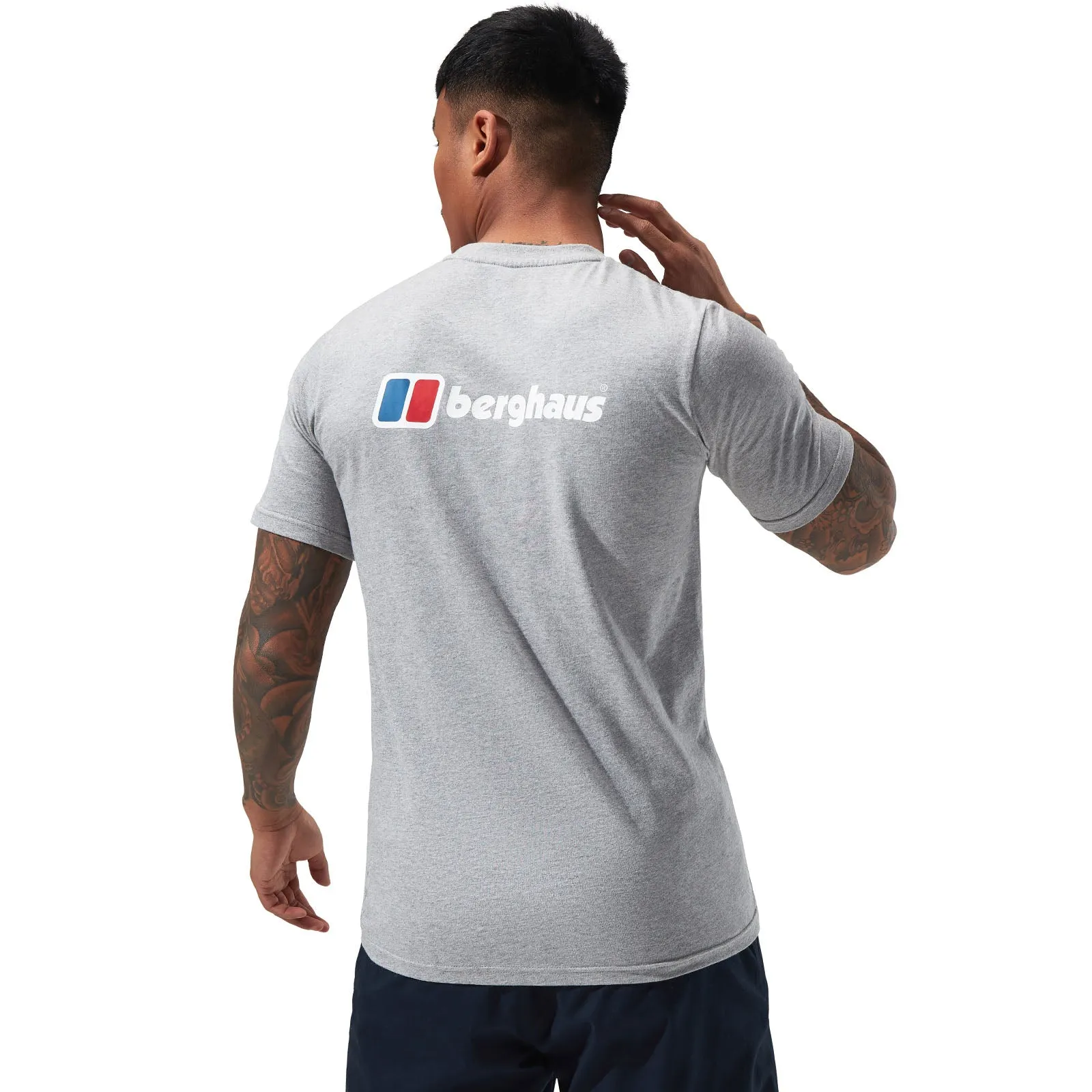 Berghaus Mens Organic Front & Back Logo Cotton T-Shirt