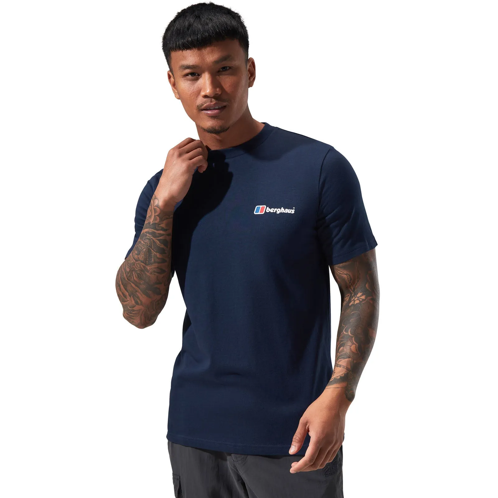 Berghaus Mens Organic Front & Back Logo Cotton T-Shirt