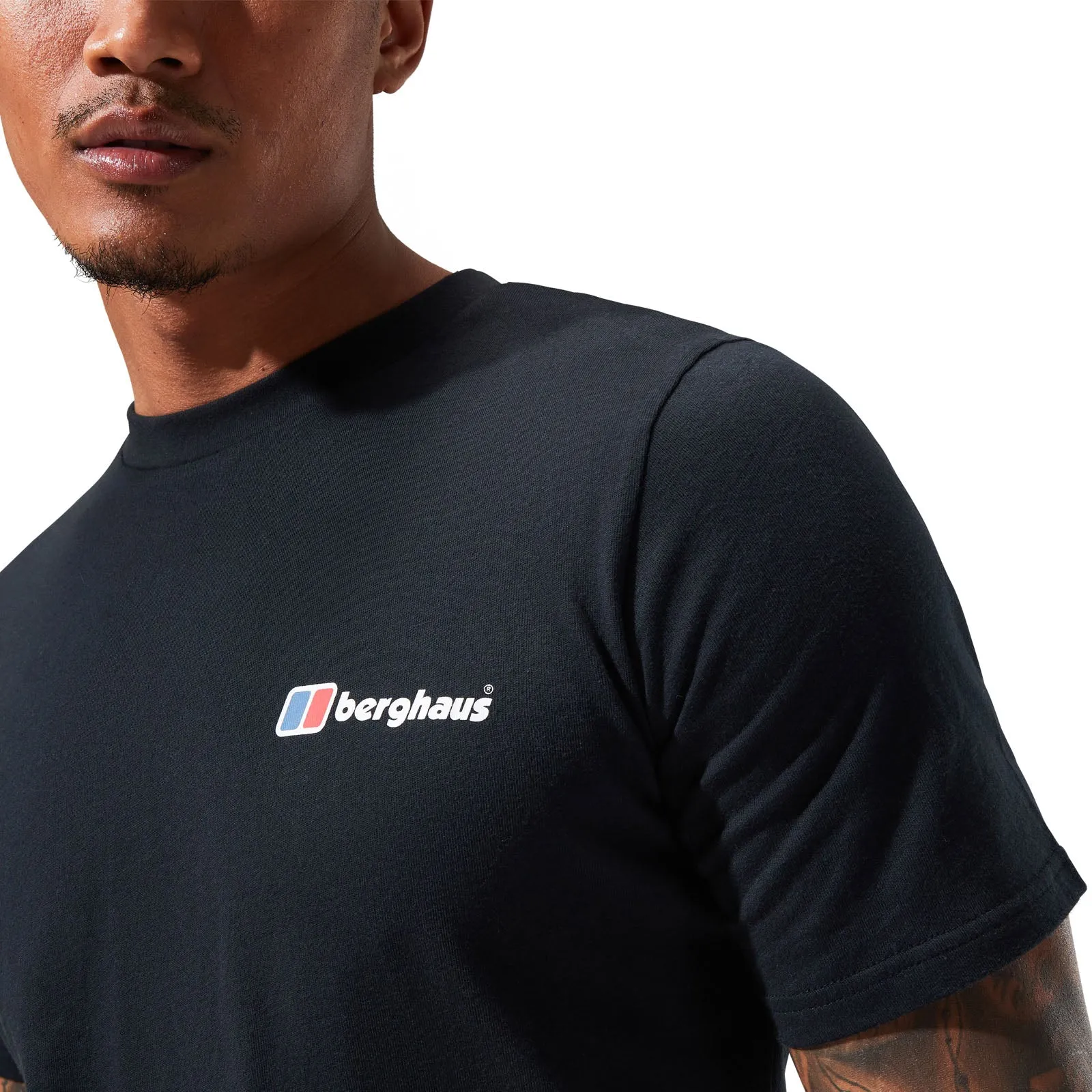 Berghaus Mens Organic Front & Back Logo Cotton T-Shirt