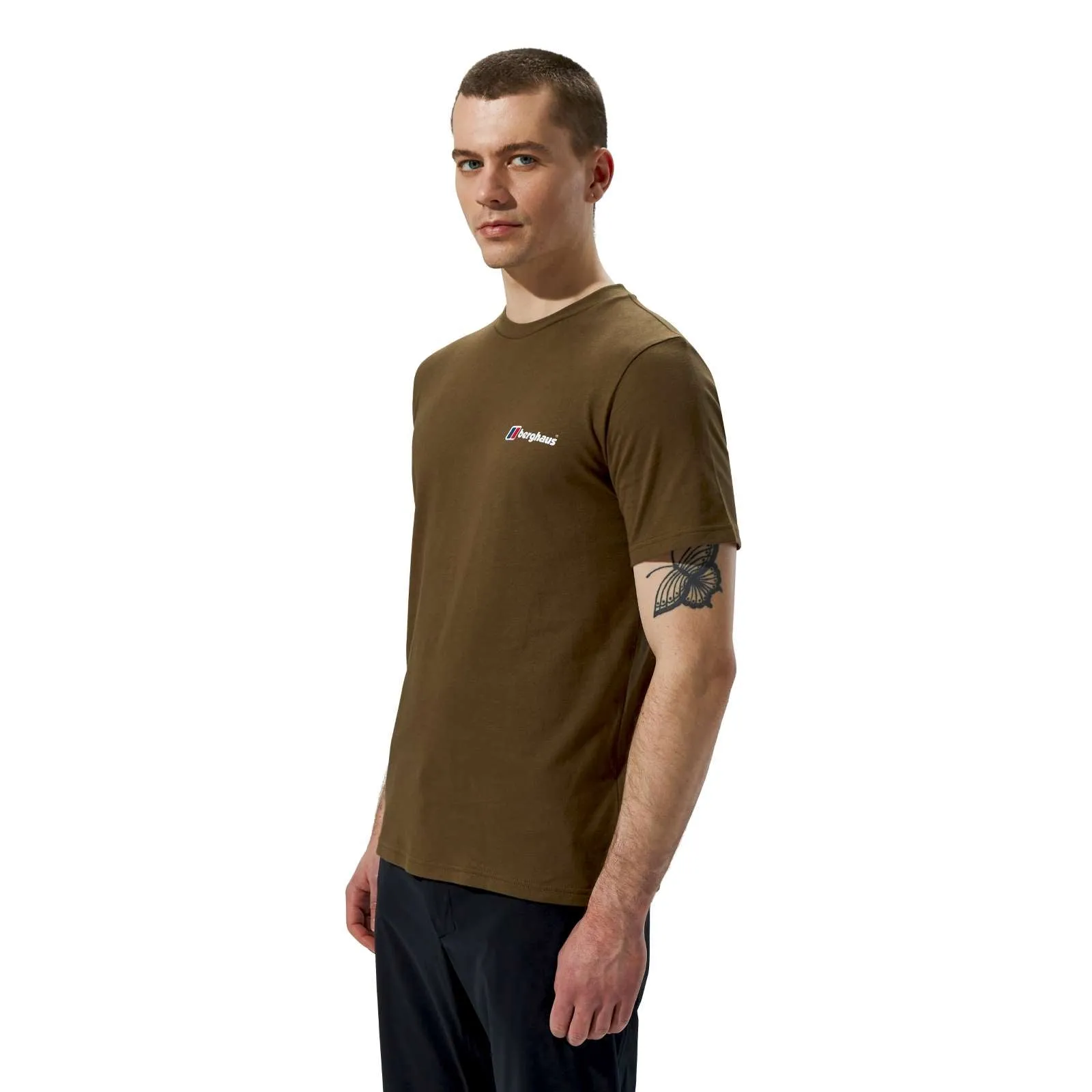 Berghaus Mens Organic Front & Back Logo Cotton T-Shirt