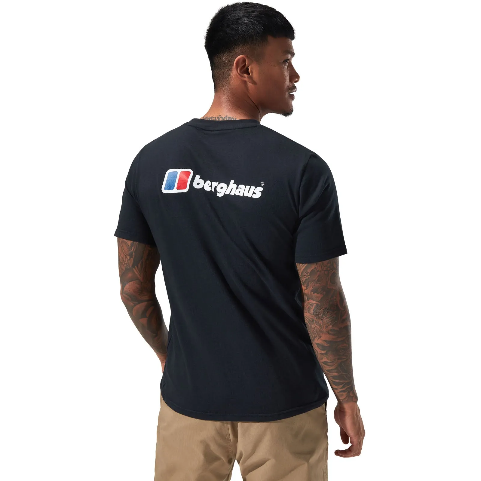 Berghaus Mens Organic Front & Back Logo Cotton T-Shirt