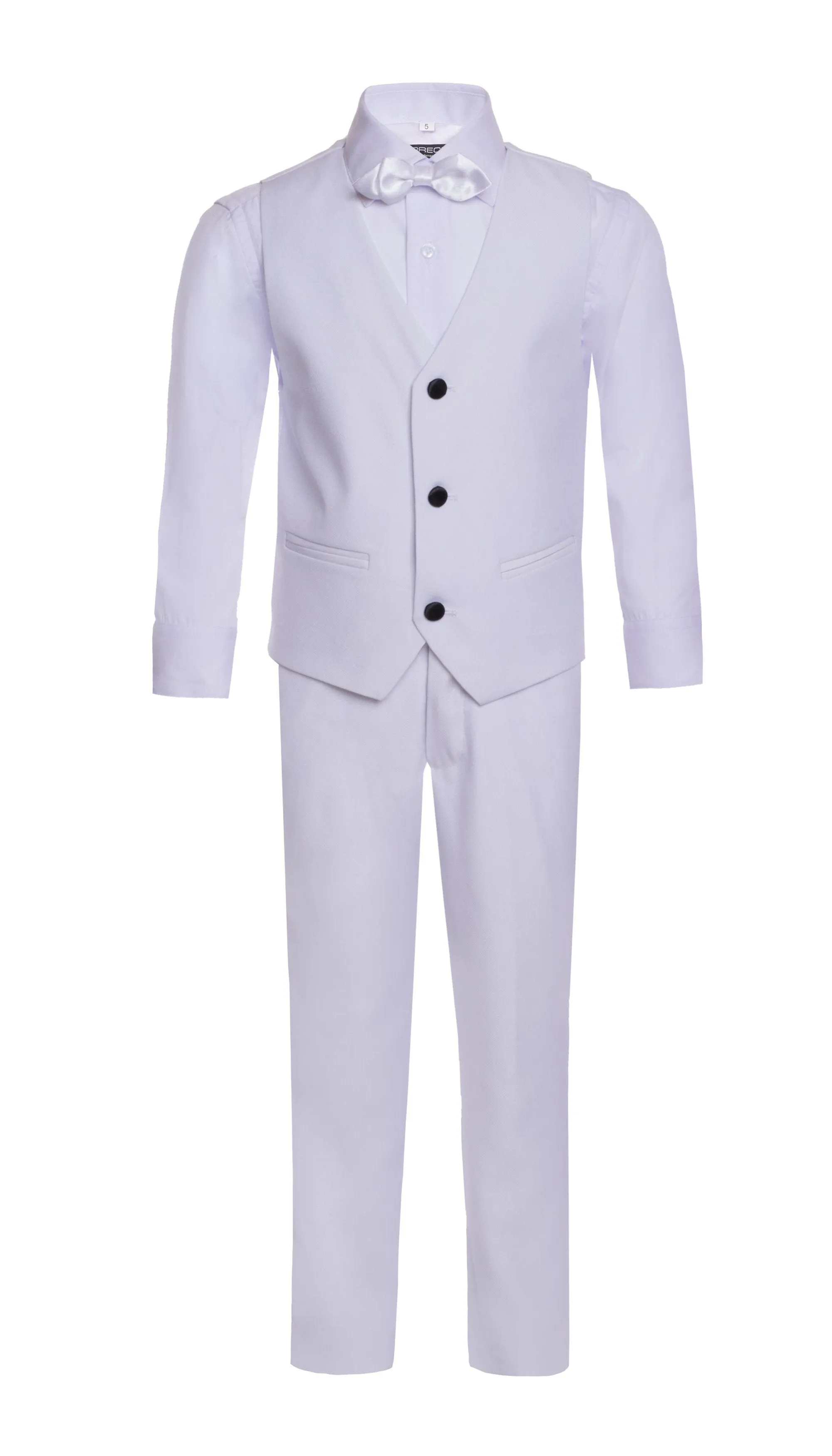 Boys Reno JR 5pc White Shawl Tuxedo Set