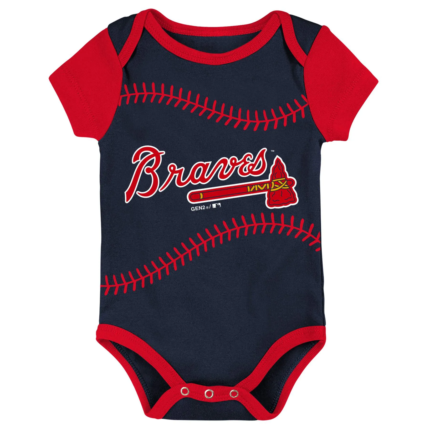 Braves Baseball Bodysuit Set