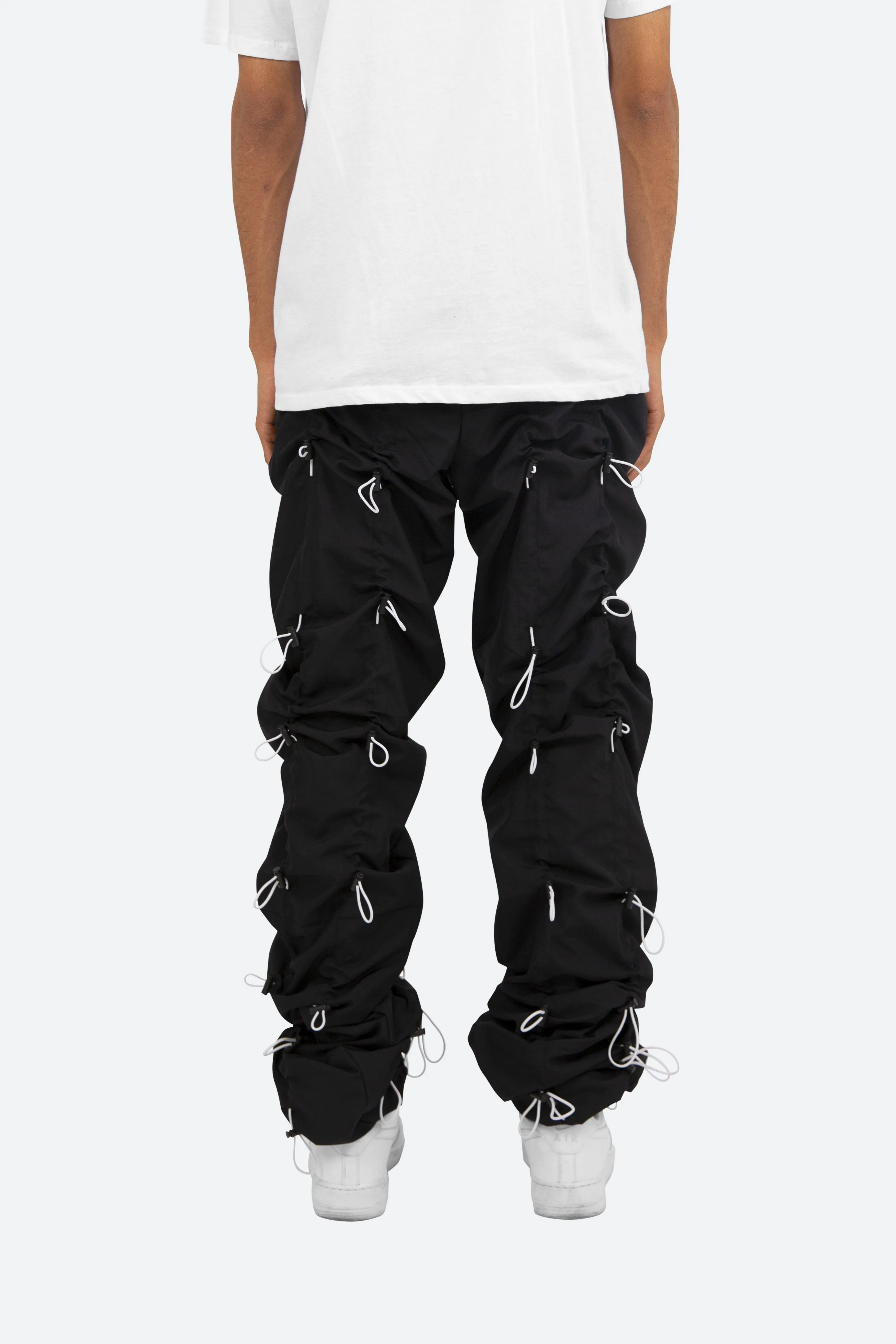 Bungee Cord Pants - Black/White