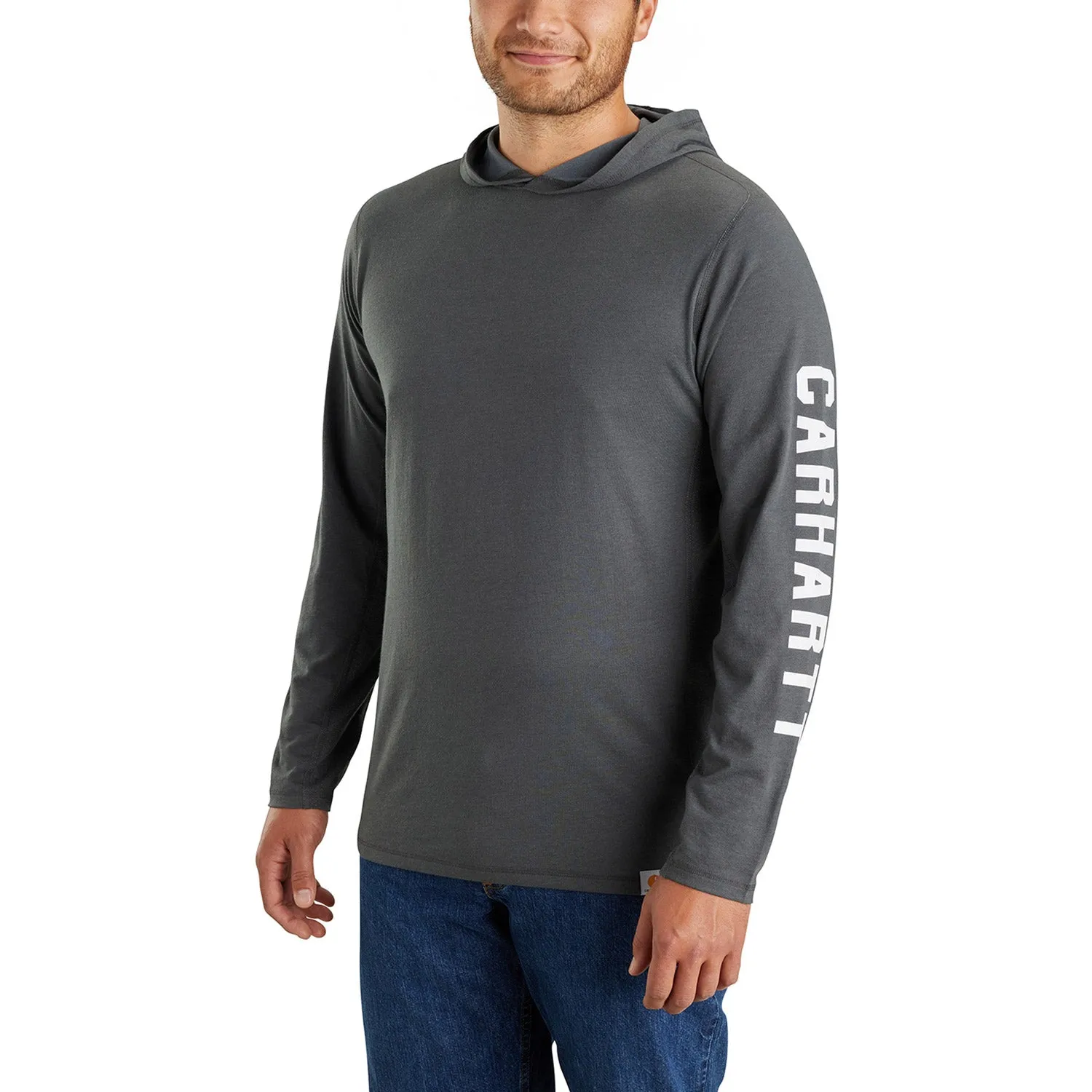 Carhartt Men's Force® Relaxed Fit Long Sleeve Logo Graphic Hooded Tee