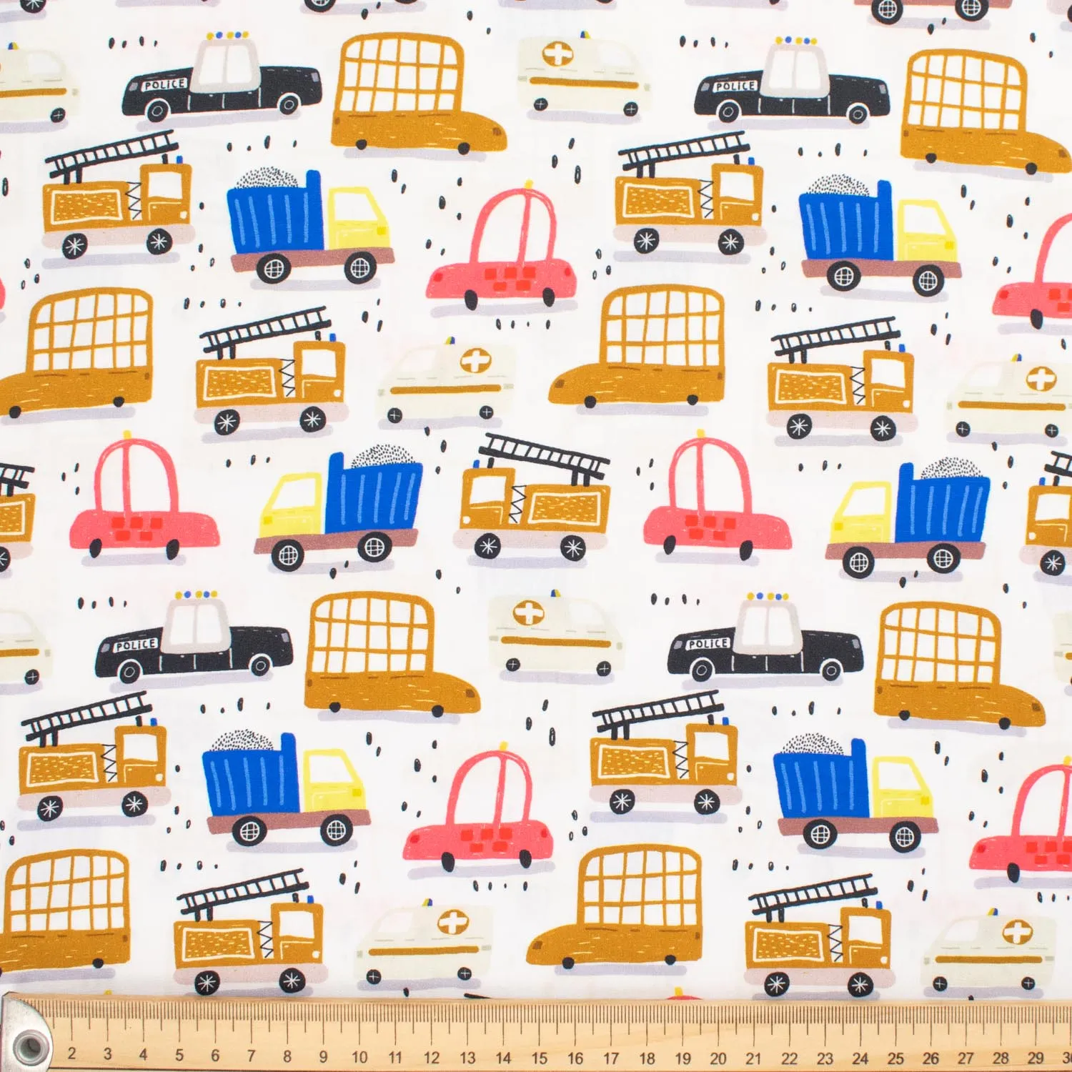 Cartoon Mix Series Childhood Road Cotton Prints