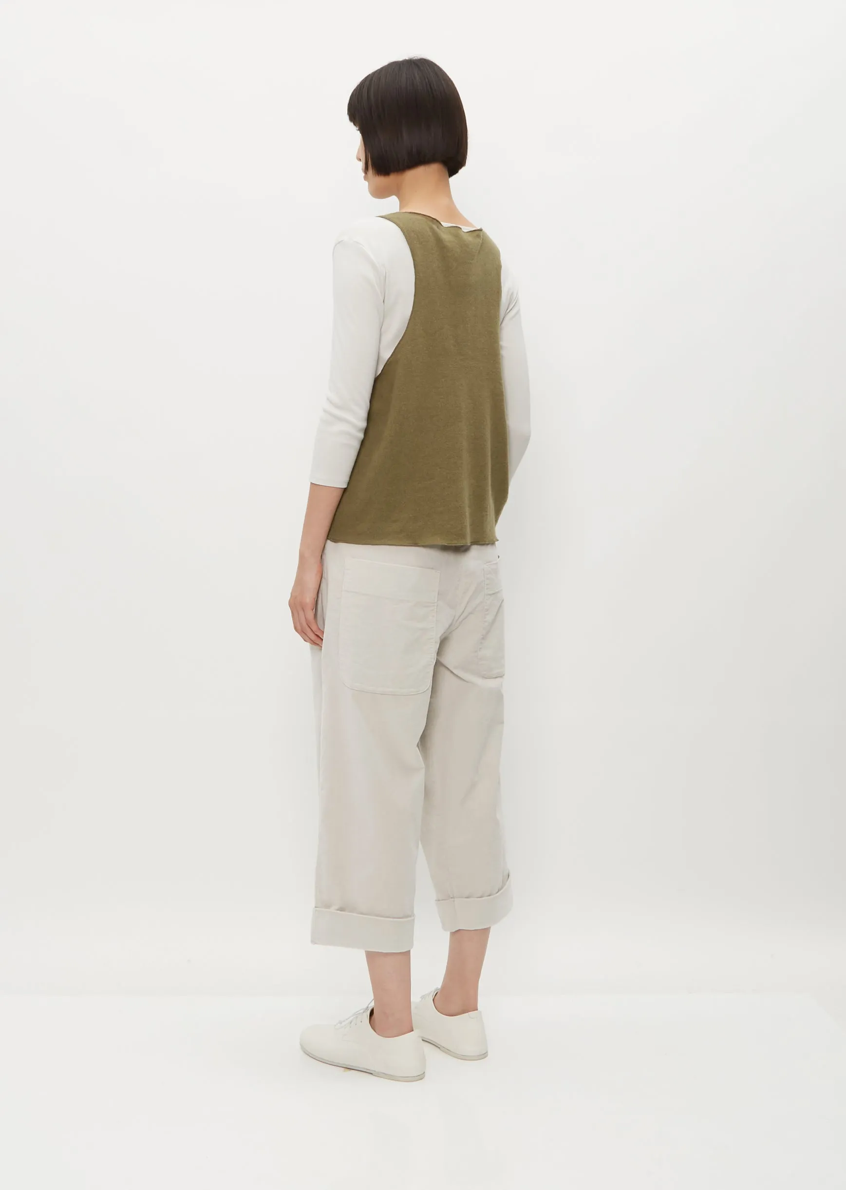 Cashmere Vest — Olive