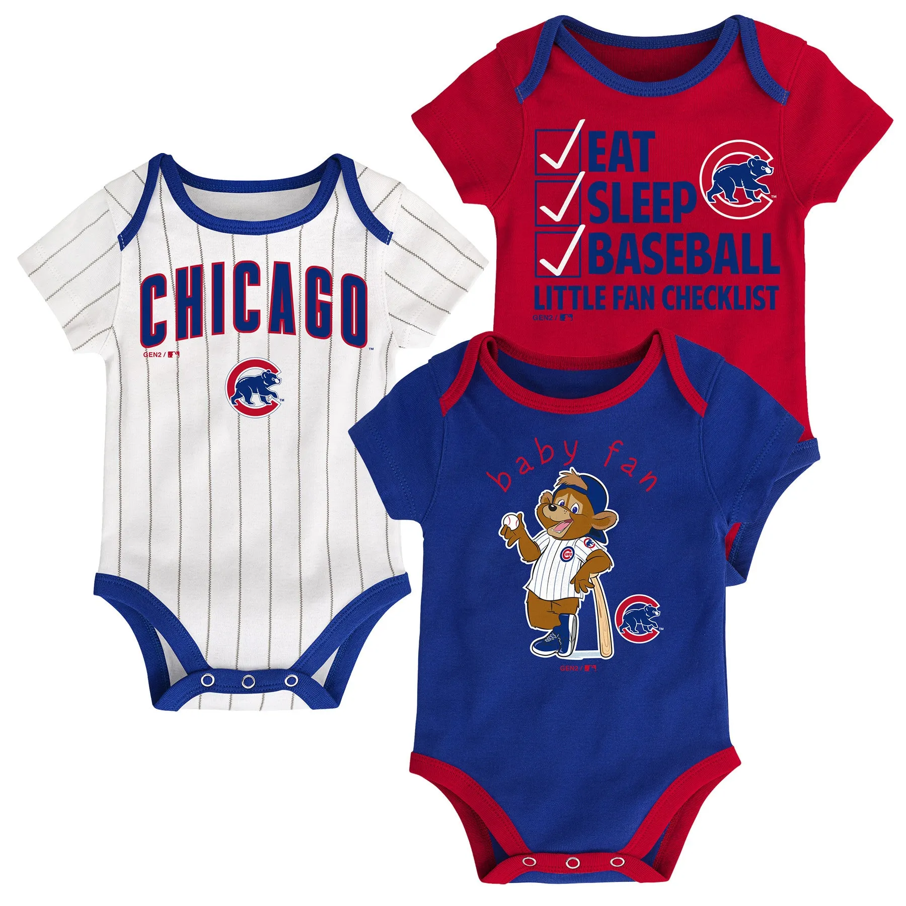 Cubs Baby Fan Mascot Creeper Set