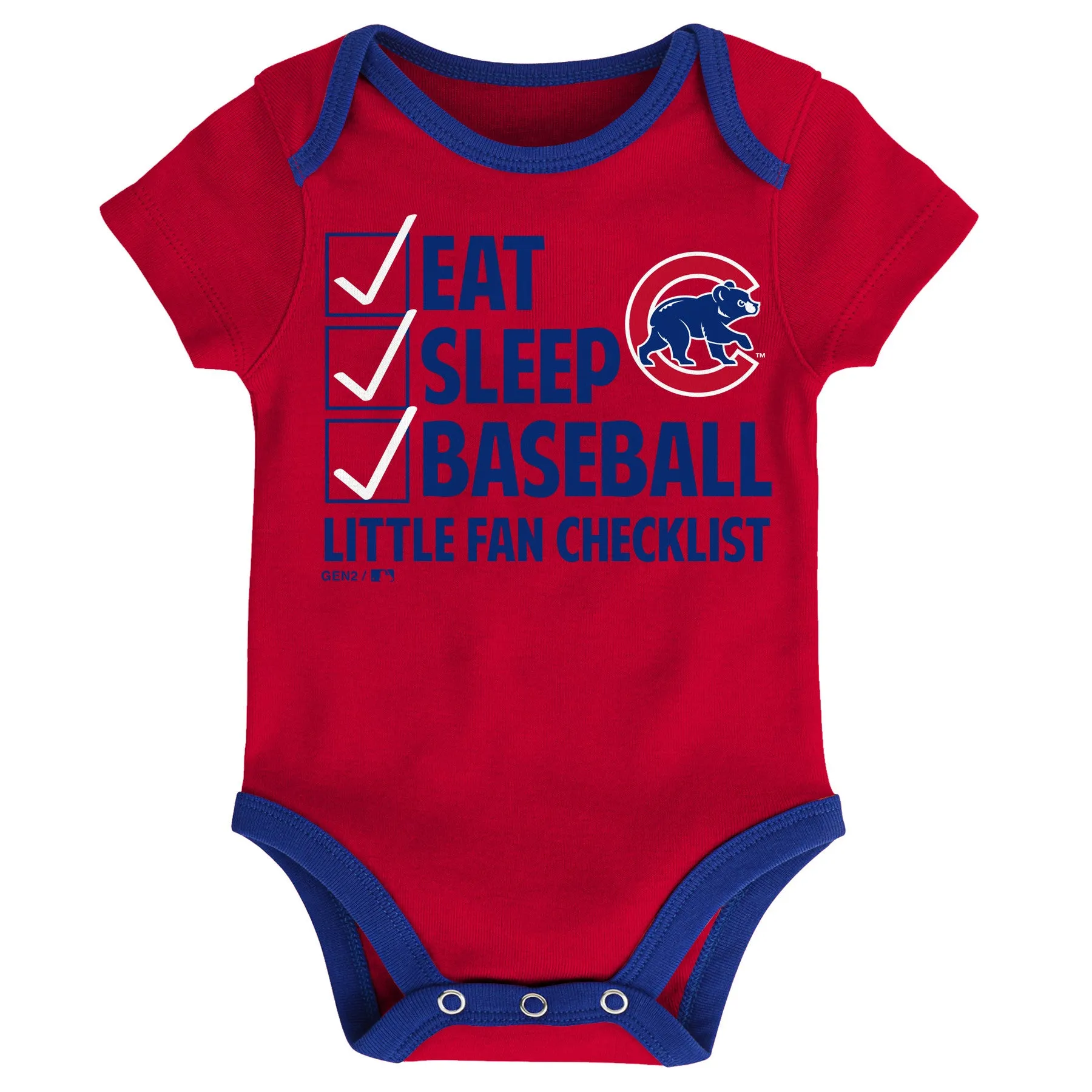 Cubs Baby Fan Mascot Creeper Set