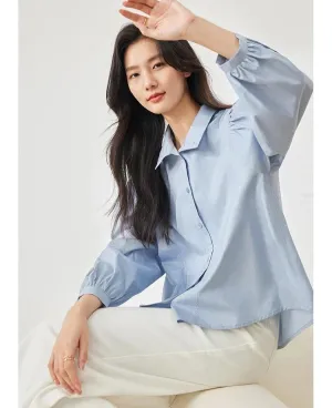 Elegant Loose-Fit White Shirt for Women