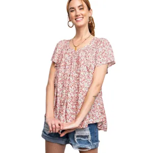 Floral Printed Rayon Top