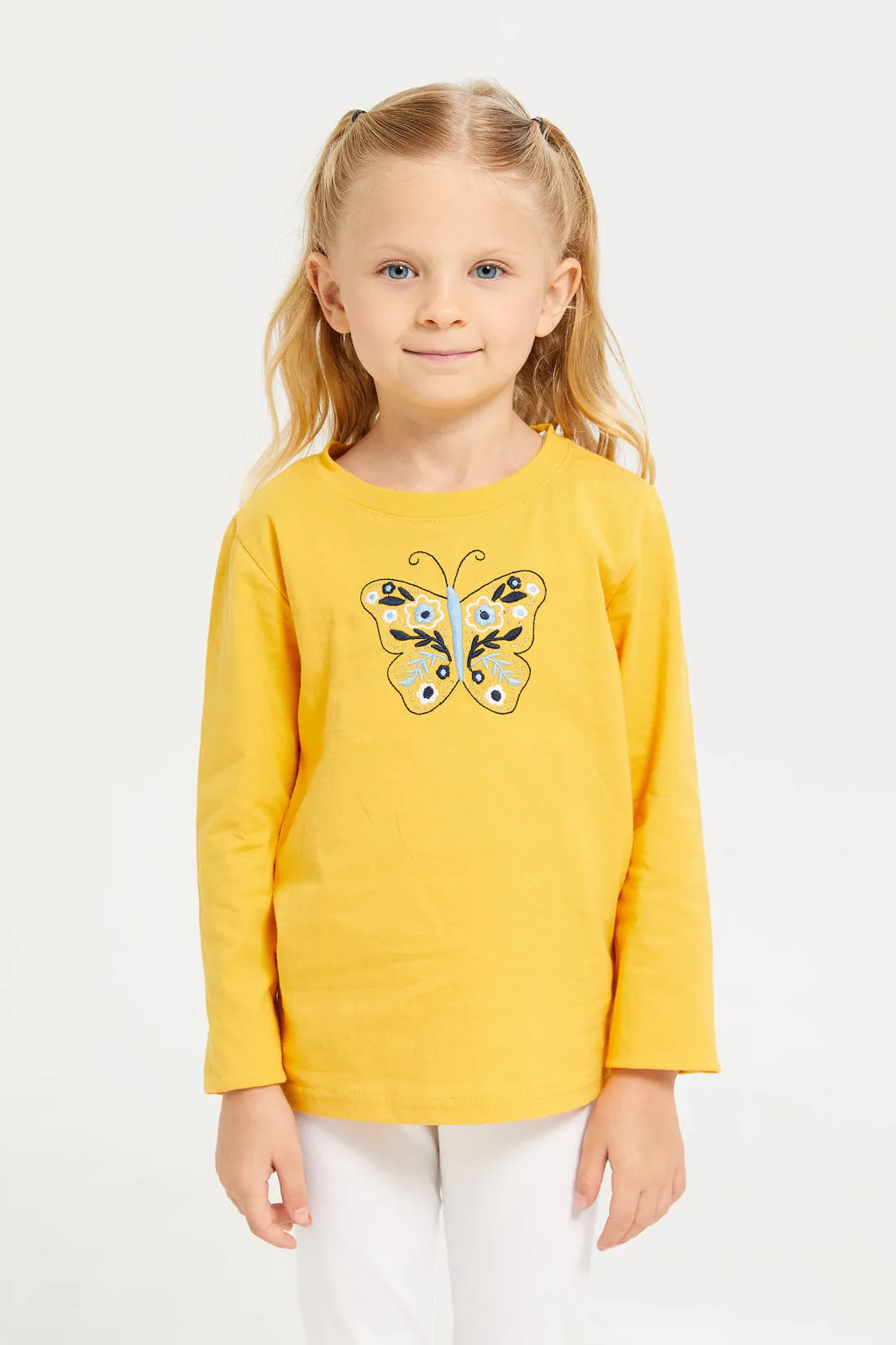 Girls Mustard Jersey T-Shirt