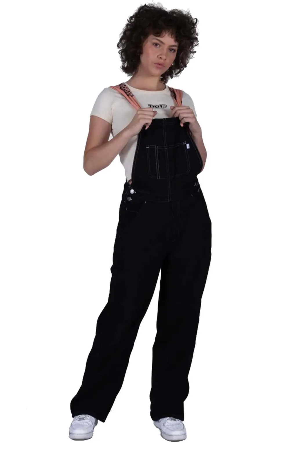 Handkerchief-Style Adjustable Overall - Black