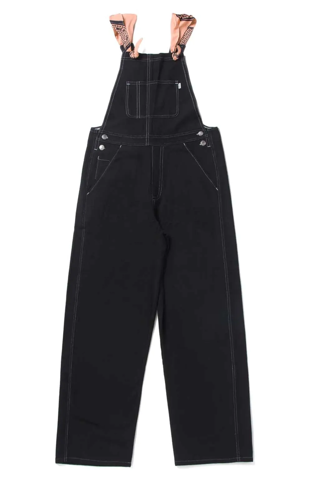 Handkerchief-Style Adjustable Overall - Black