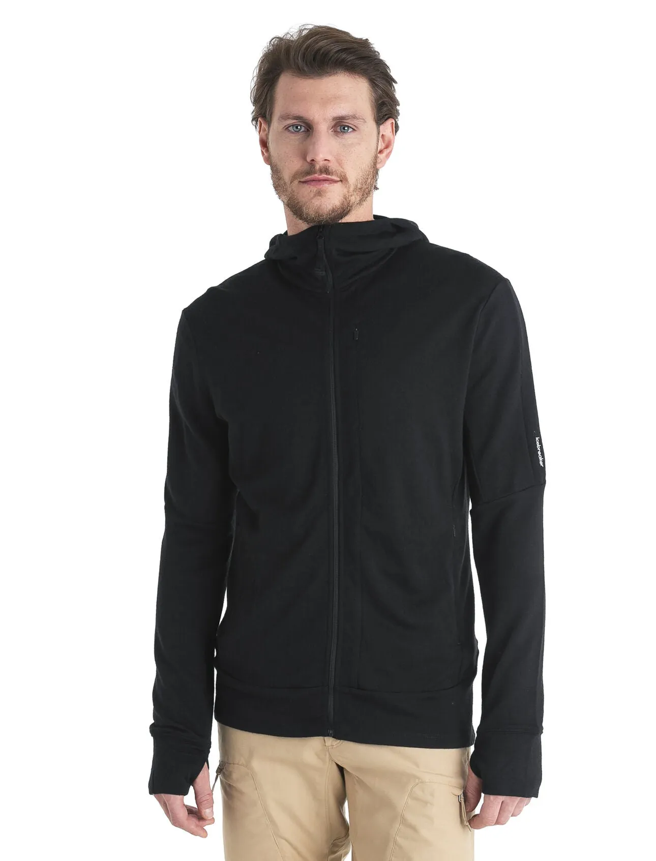 Icebreaker Quantum IV LS Zip Hoodie (Men's) Black