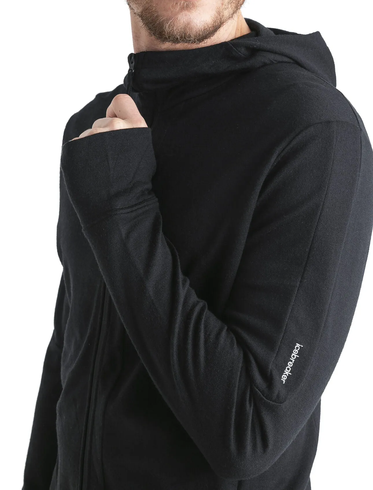 Icebreaker Quantum IV LS Zip Hoodie (Men's) Black