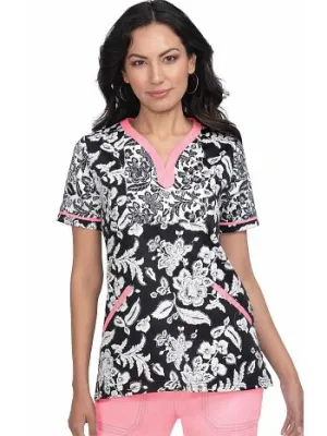 koi Women's Stretch Lennon Y-Neck Scrub Top