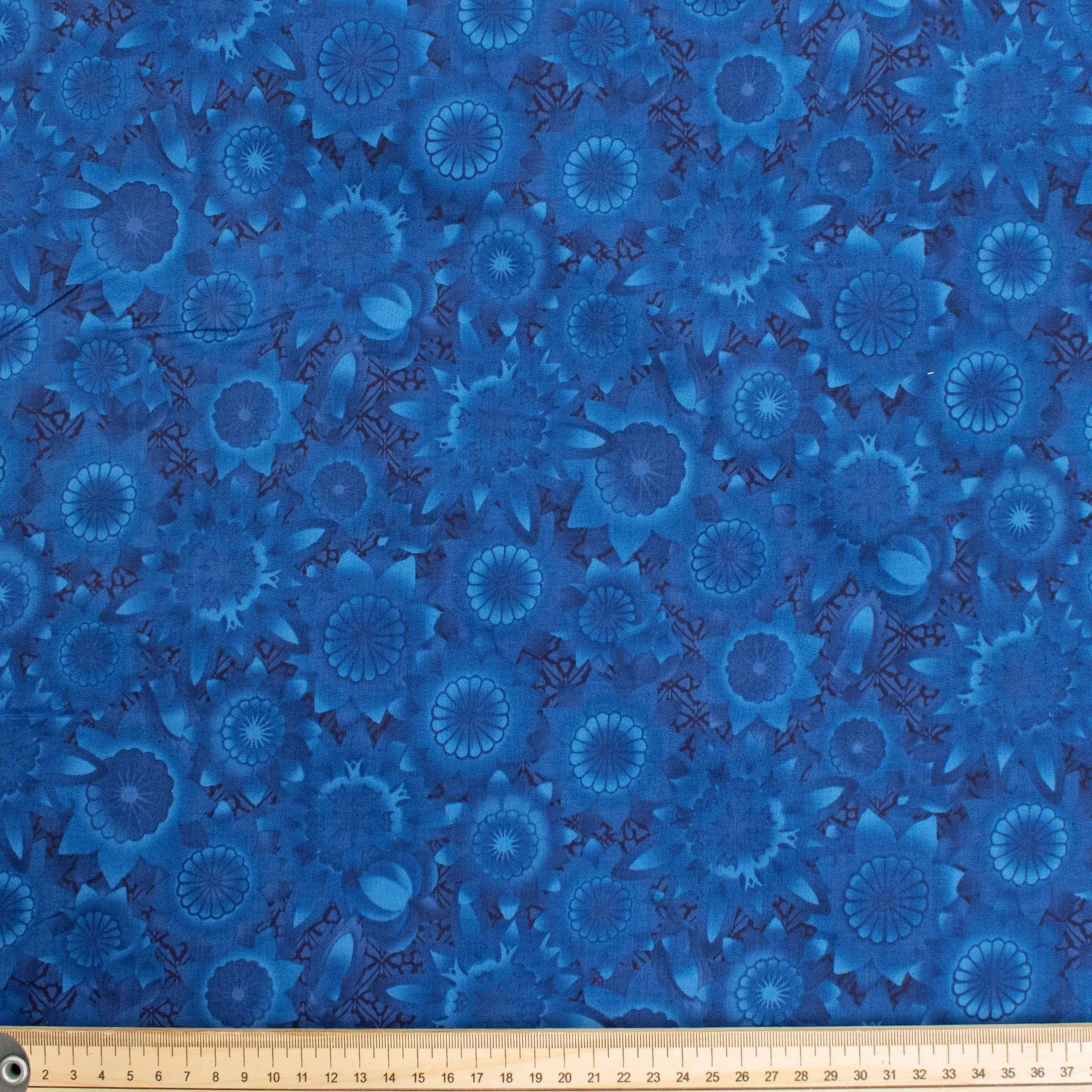 Kona Bay Fabrics Shadowland Blue Cotton Prints