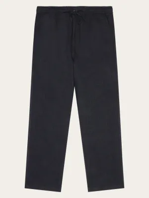 Loose linen pant - Black Jet