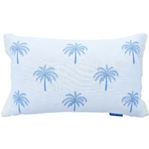 Mirage Haven Bay Palm Tree Light Blue 30x50cm Cushion Cover