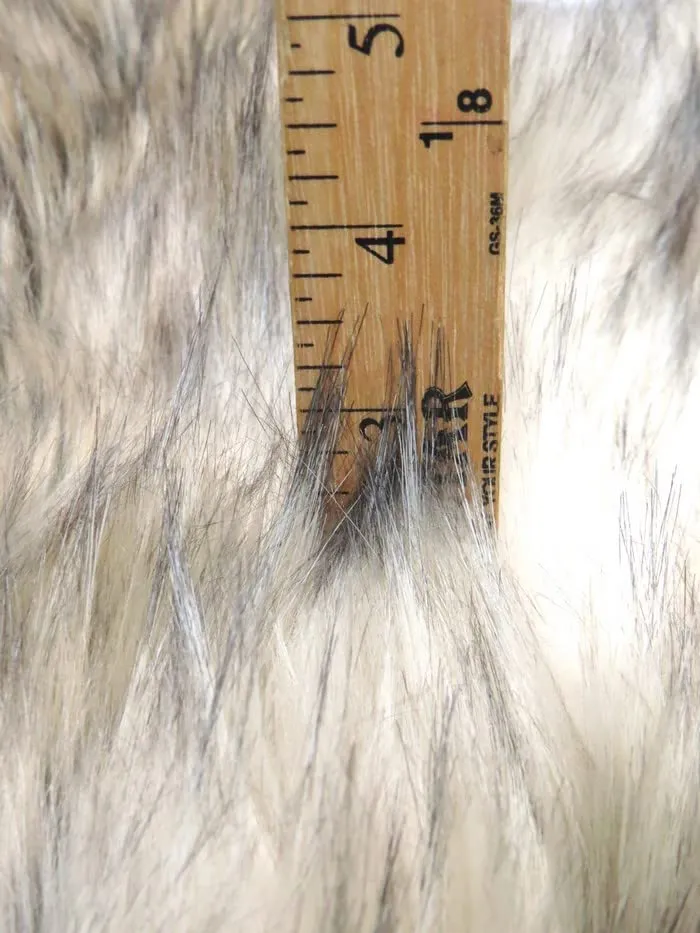 Mojave Desert Wolf Animal Faux Fur / Sold By The Yard