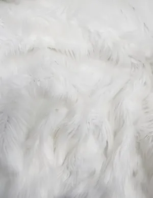 Monster Faux Fake Fur Fabric / White / Sold By The Yard