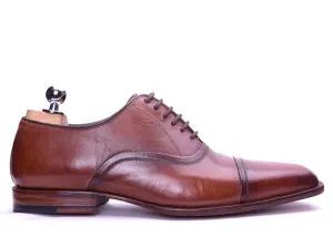 Napoli II - Brown Leather Oxford Shoes