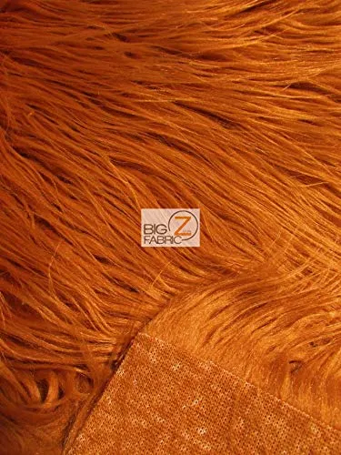 Oyster Solid Mongolian Long Pile Faux Fur Fabric / Sold By The Yard