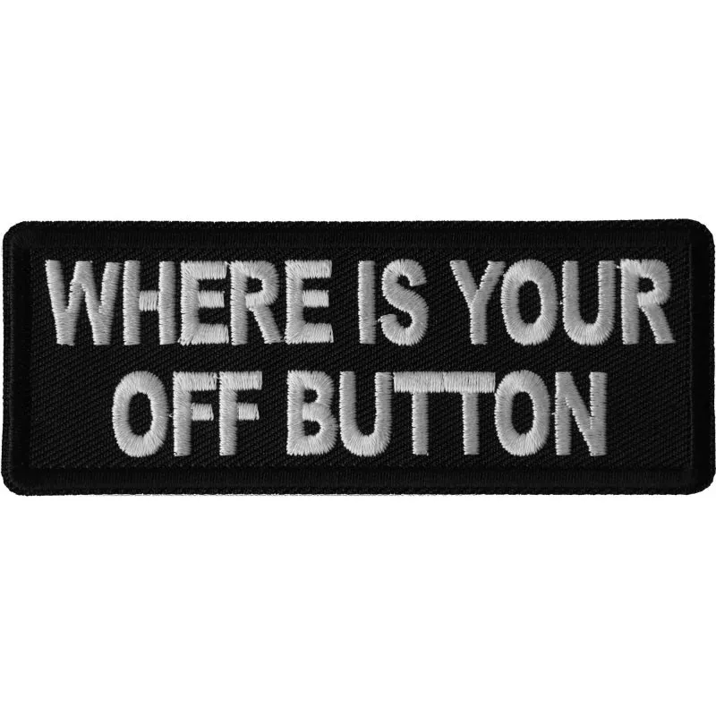 P6669 Where your Off Button Patch