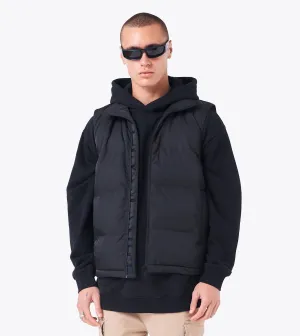 Powells Puffer Vest Black