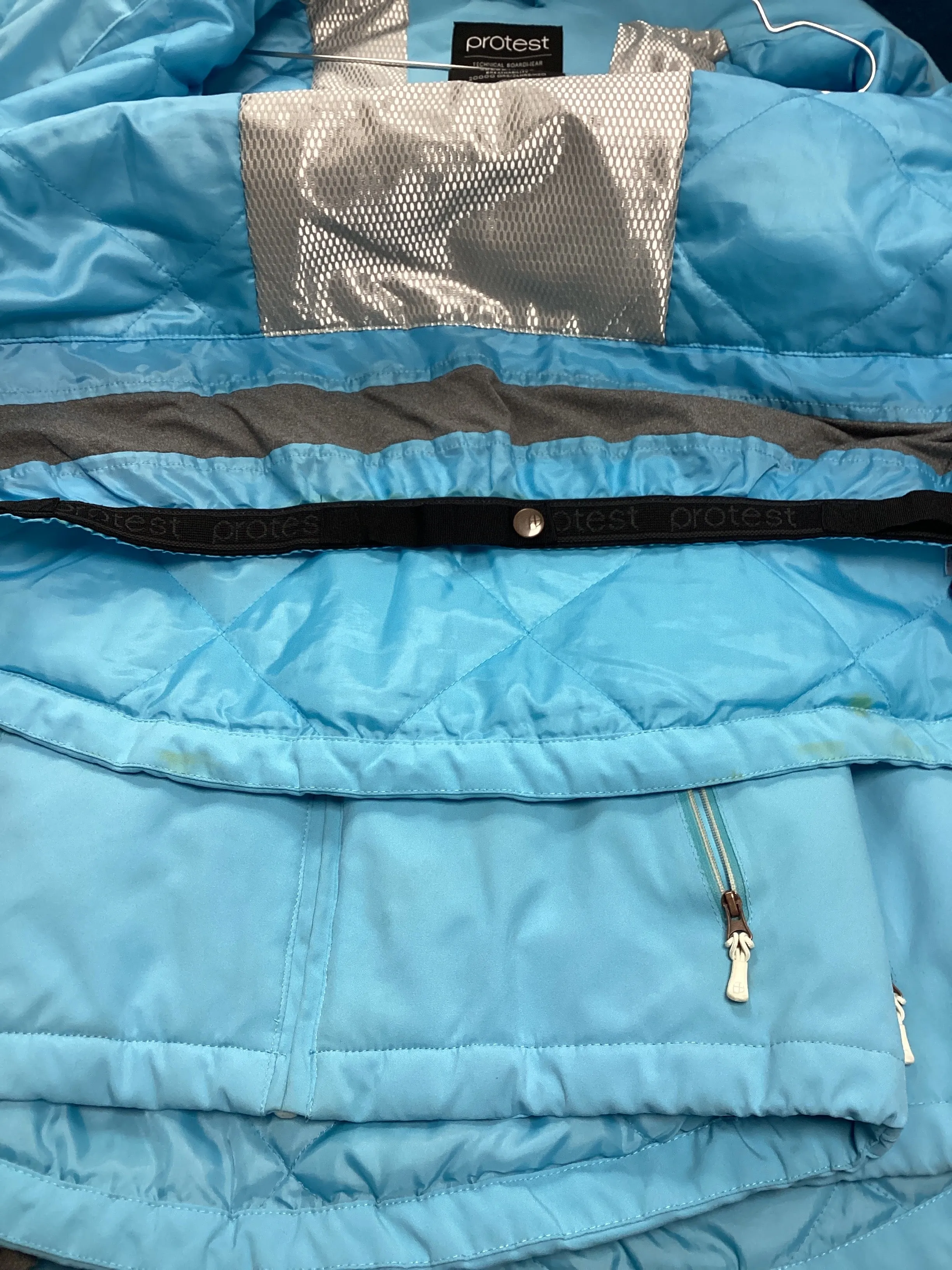 Pre-Loved Protest Kenzia Womens Snow Jacket (589) Satin Blue XL (16): Grade B