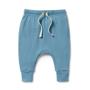 Sky Blue Organic Rib Pant