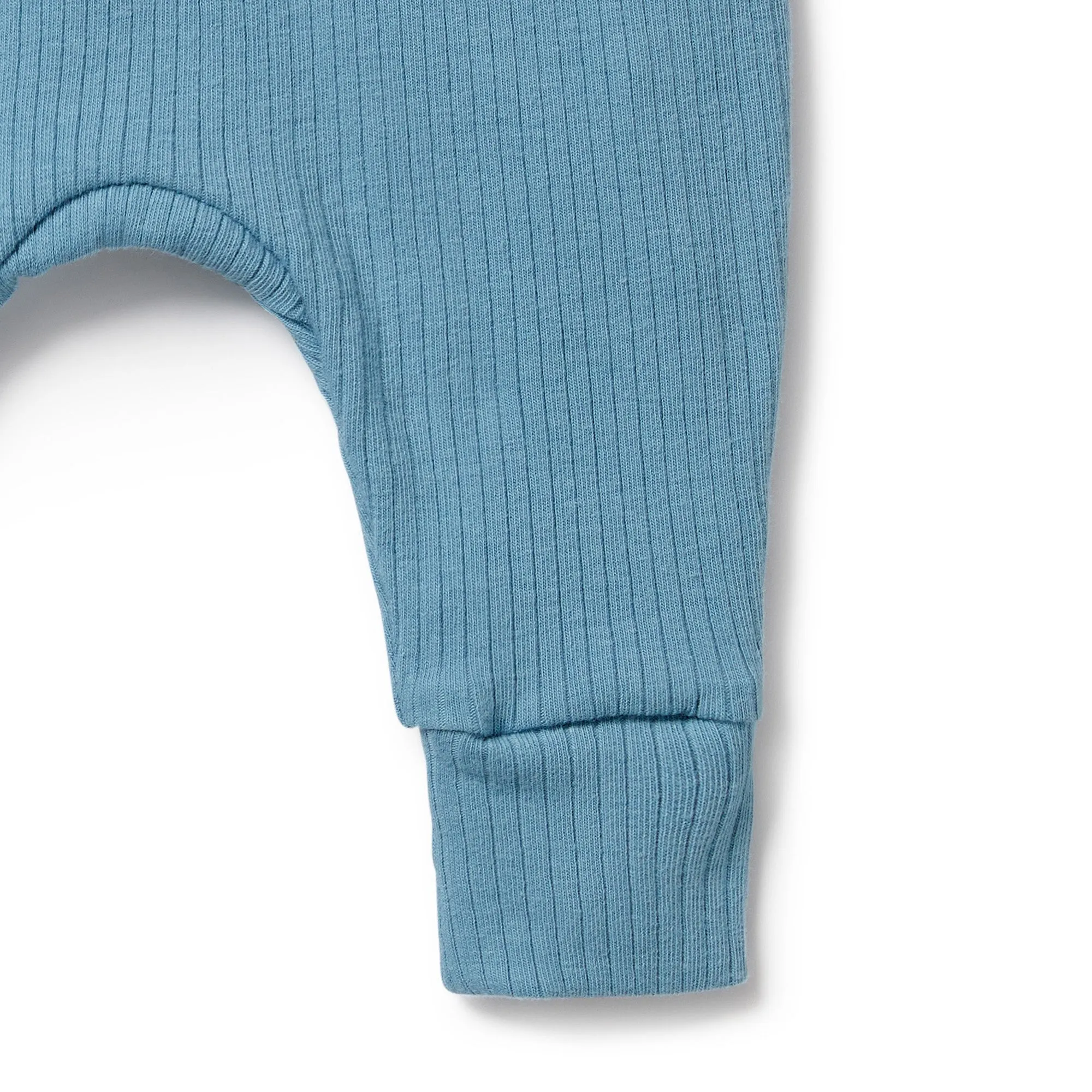 Sky Blue Organic Rib Pant