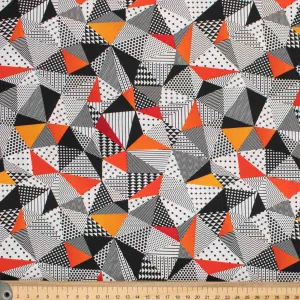 Split Irregular Series Triangle Divided Cotton Prints