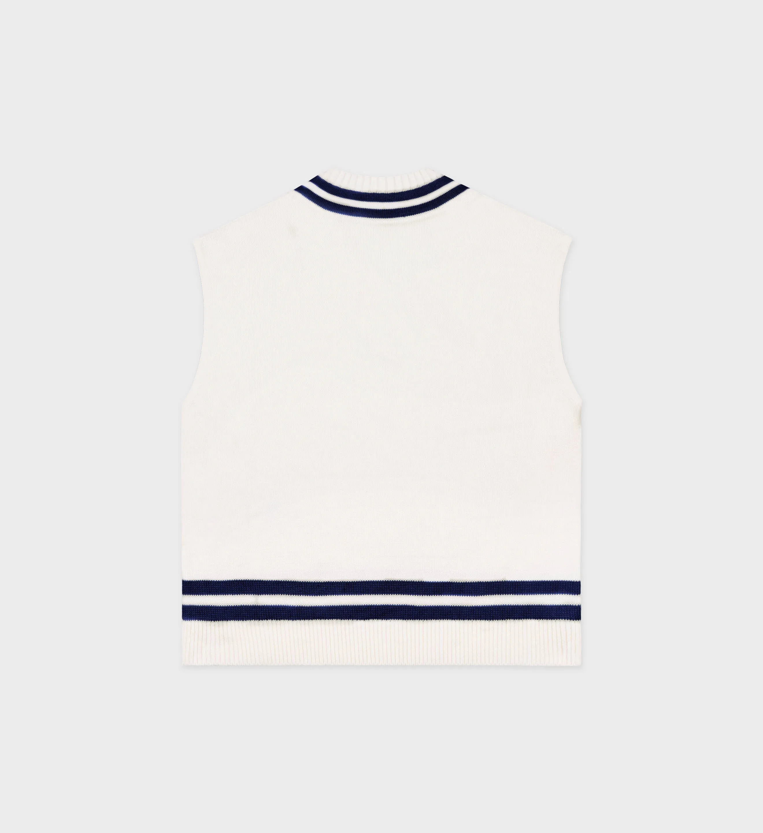 SRC Cableknit Vest - Cream/Navy