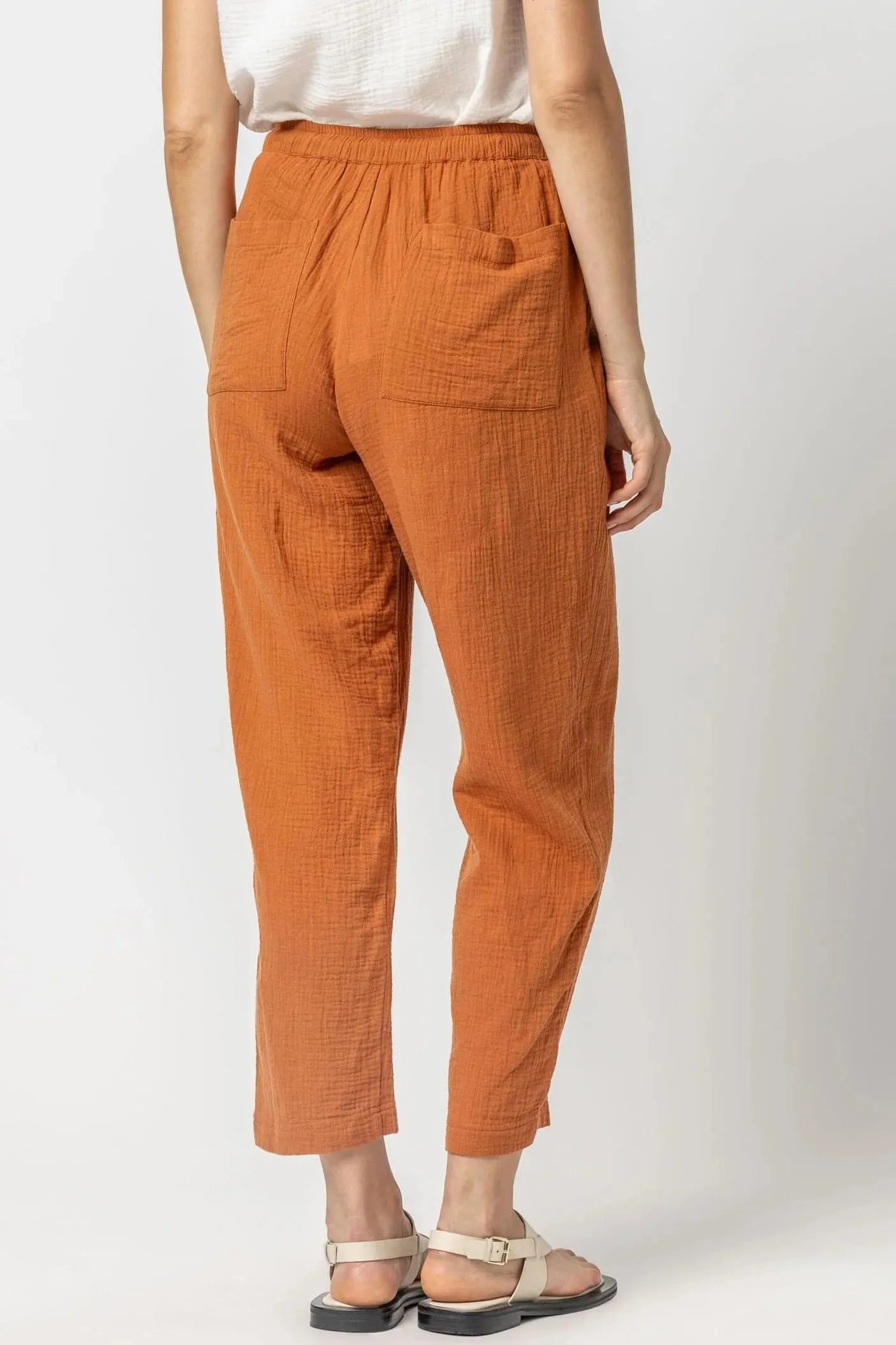 Straight Leg Gauze Pant Sienna