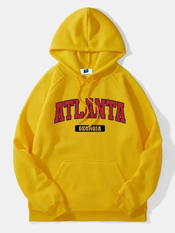 SXV 'ATLANTA’ Printed Cool Aesthetic Sweatshirt Hoodie