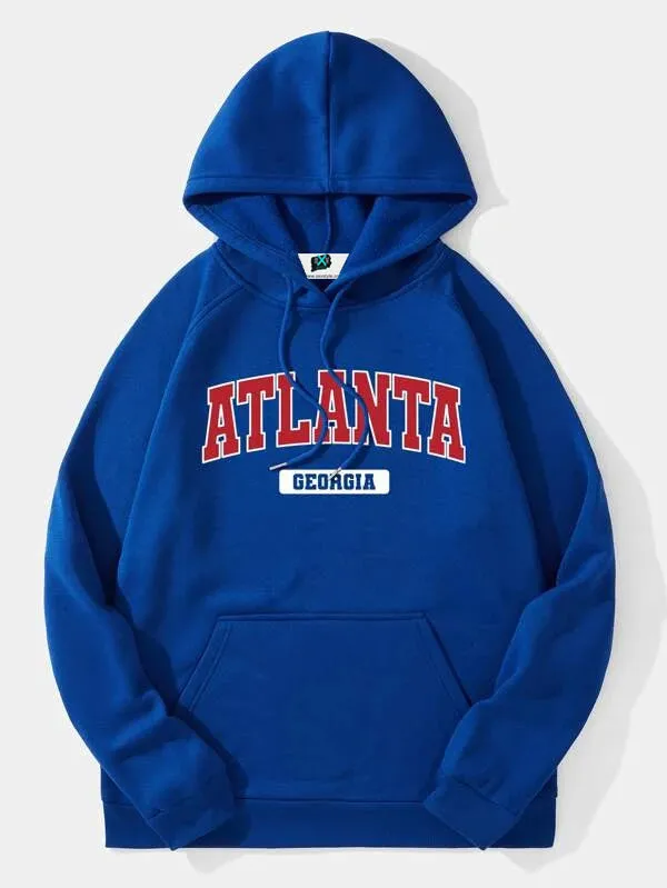 SXV 'ATLANTA’ Printed Cool Aesthetic Sweatshirt Hoodie