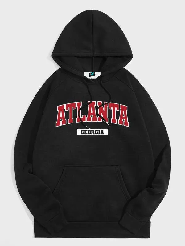 SXV 'ATLANTA’ Printed Cool Aesthetic Sweatshirt Hoodie