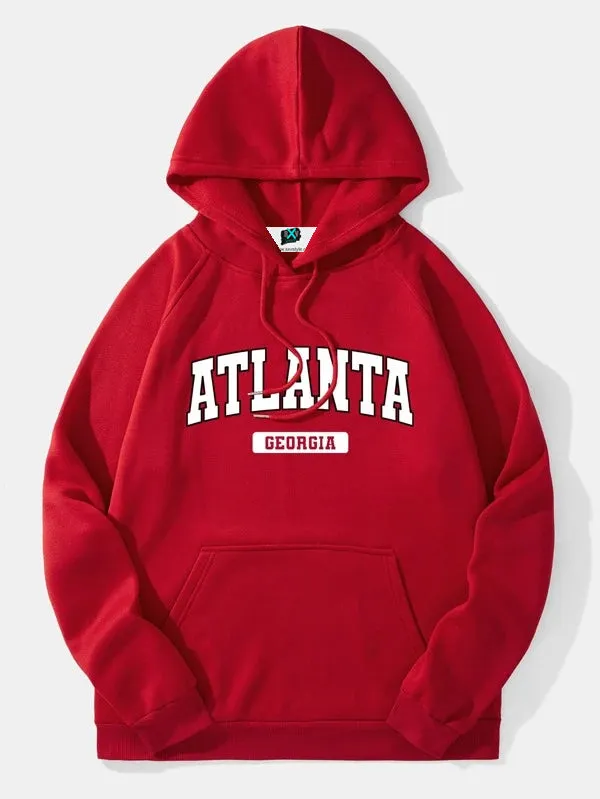 SXV 'ATLANTA’ Printed Cool Aesthetic Sweatshirt Hoodie