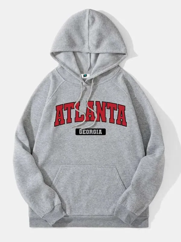 SXV 'ATLANTA’ Printed Cool Aesthetic Sweatshirt Hoodie