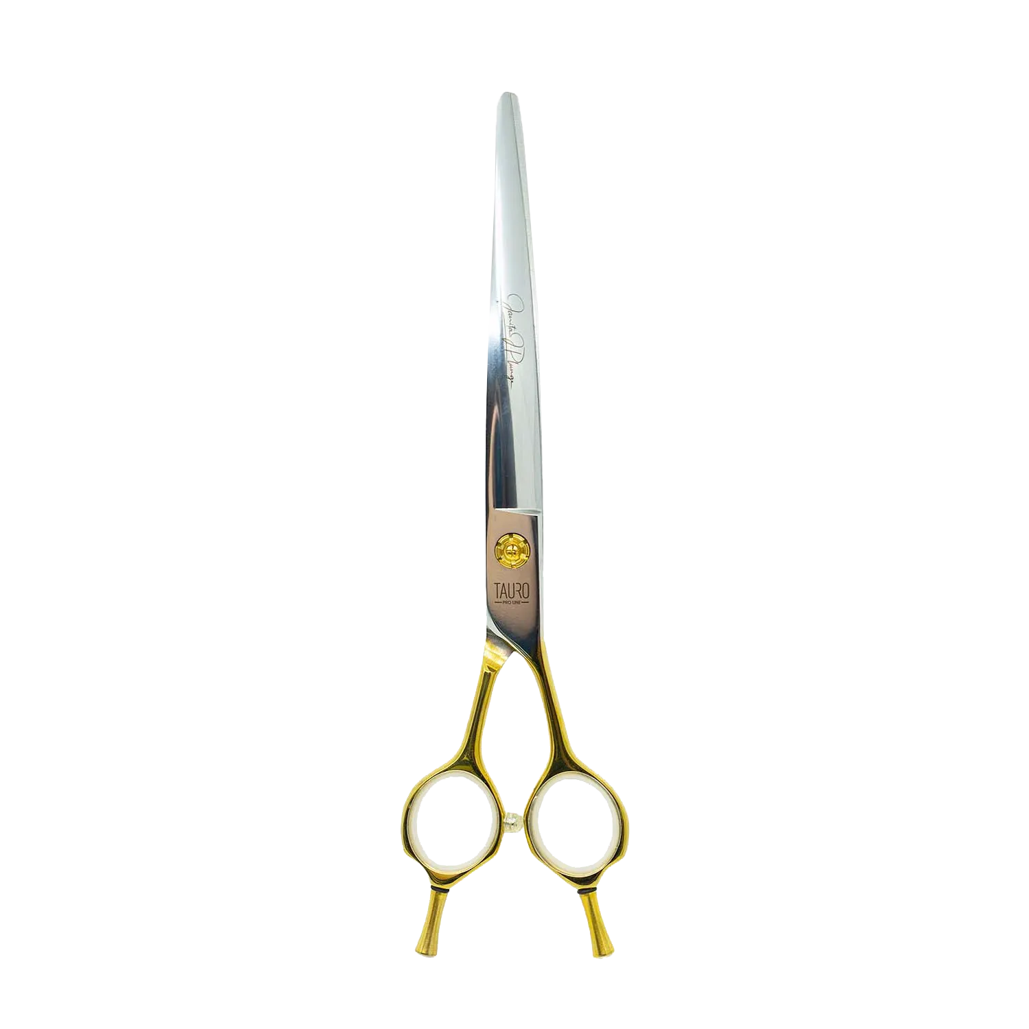 Tauro Pro Line Pro shear cutting scissors Janita Plungė line, for the right-handed, 440c stainless steel, golden handles