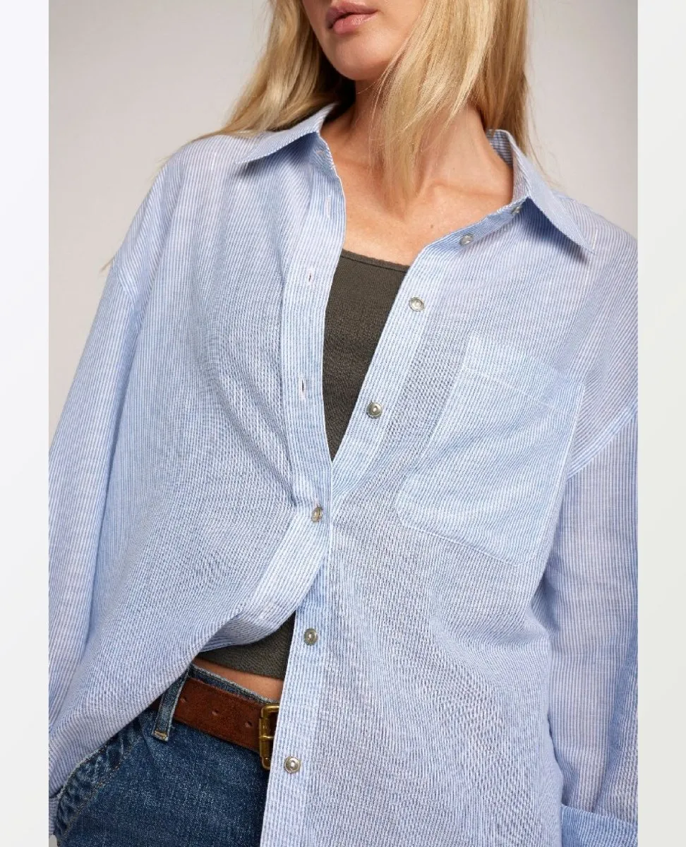 The Candid Lurex Baby Stripe Shirt