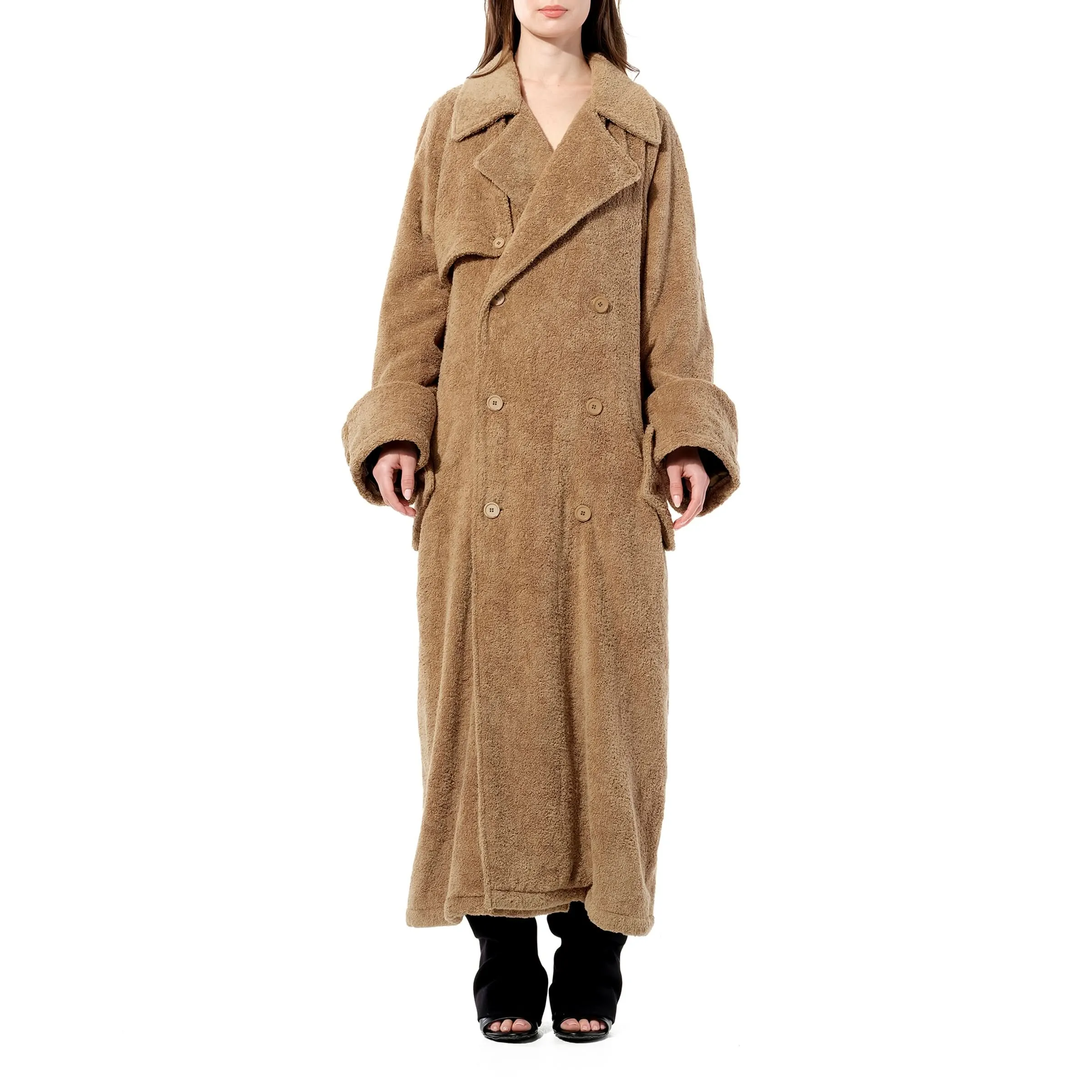 Towel Trench Coat in Dune