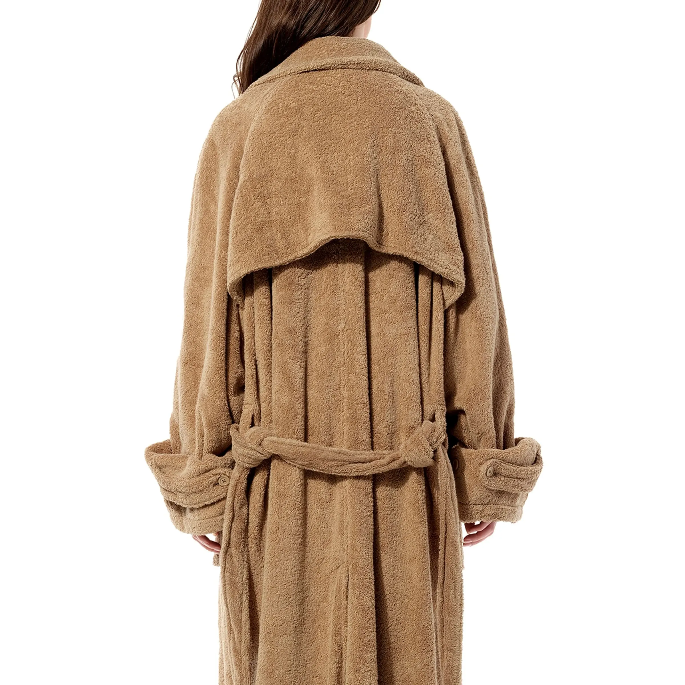 Towel Trench Coat in Dune