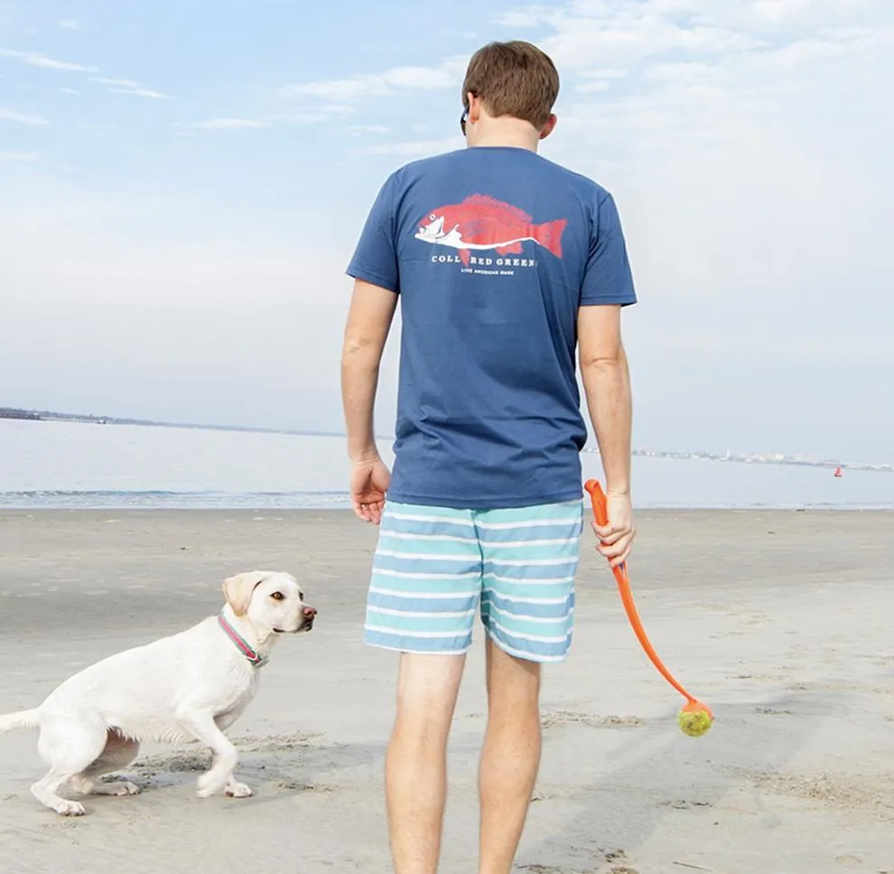 Trout Flag: Long Sleeve T-Shirt - Carolina